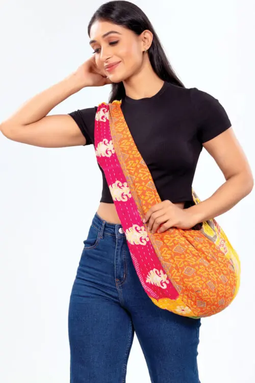 Handmade Kantha Tote Bag