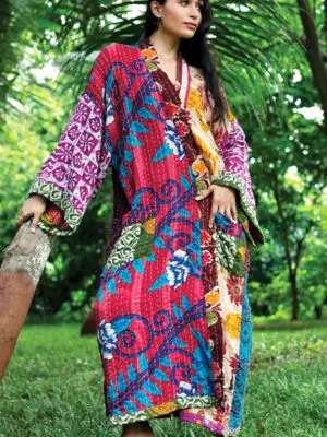 Kantha Kimono Robe