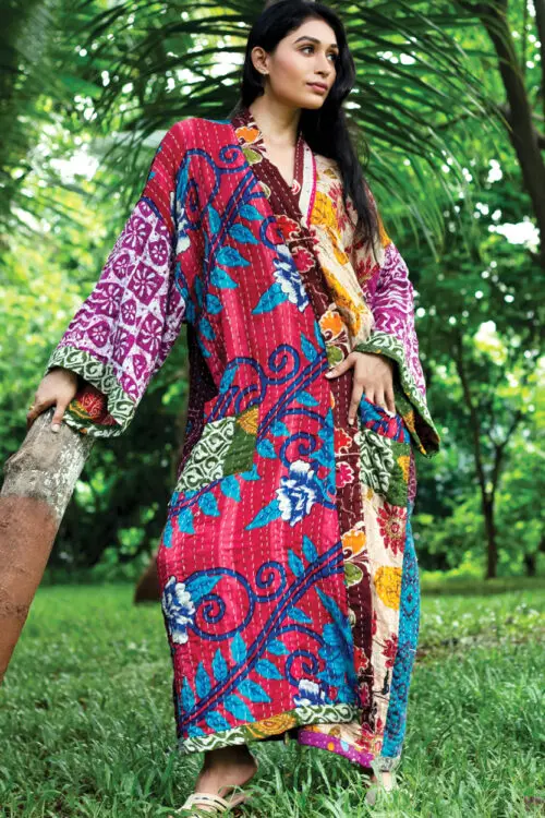 Kantha Kimono Robe