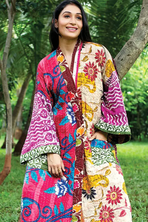 Kantha Kimono Robe