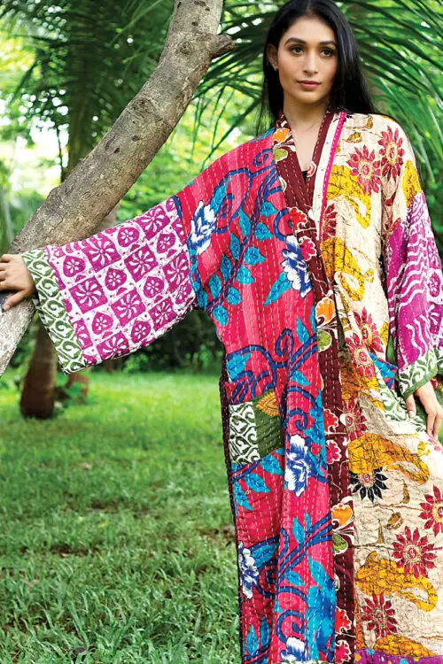 Kantha Kimono Robe