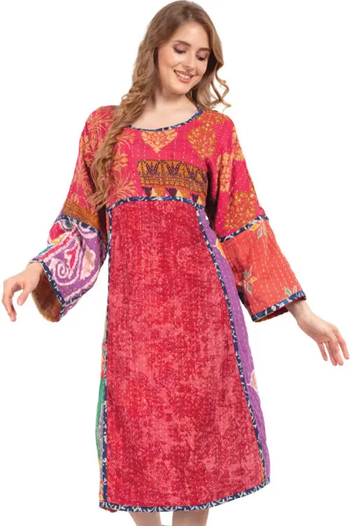 Reversible Kantha Sari Dress
