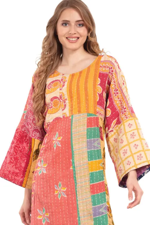 Reversible Kantha Sari Dress