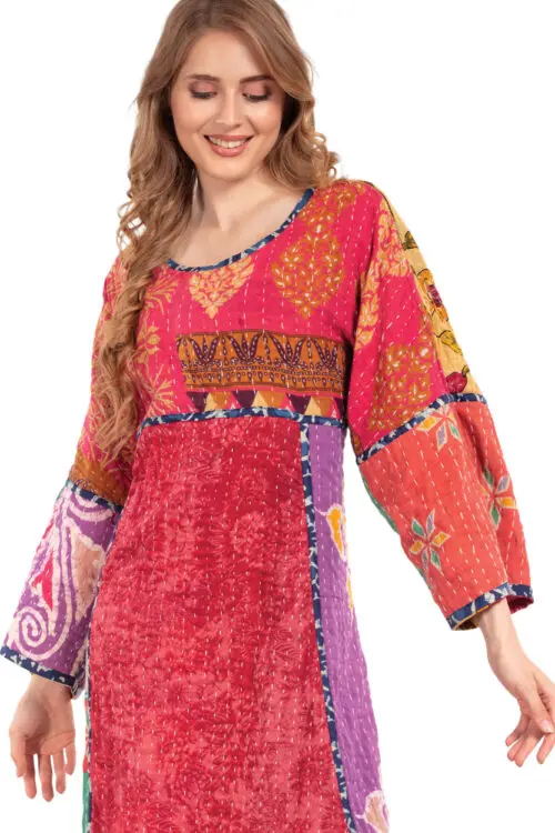 Reversible Kantha Sari Dress