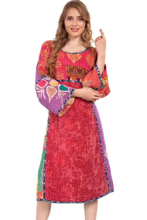 Reversible Kantha Sari Dress