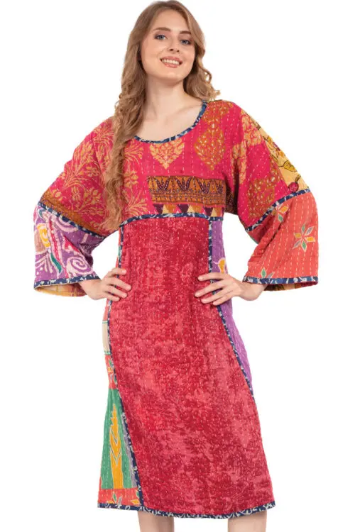 Reversible Kantha Sari Dress