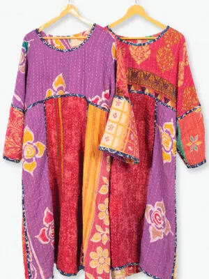 Reversible Kantha Sari Dresses