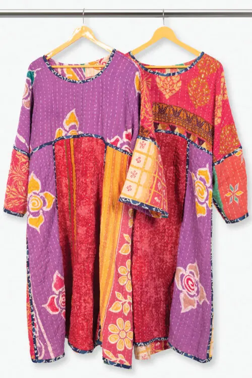 Reversible Kantha Sari Dresses