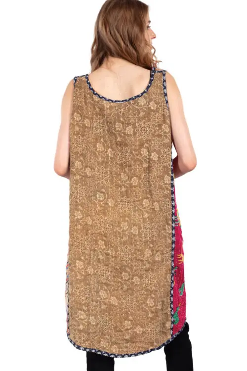 Reversible Kantha Sleeveless Dress