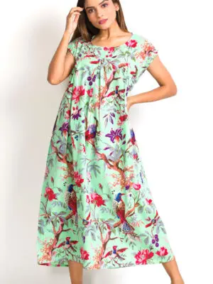 Ishani Turquoise Caftan