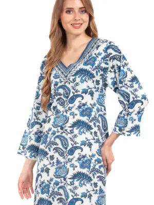 Maya Paisley Print Dress