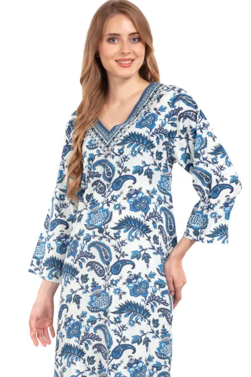Maya Paisley Print Dress