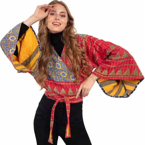 Reversible Kantha Butterfly Top