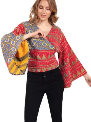 Kantha Butterfly Top