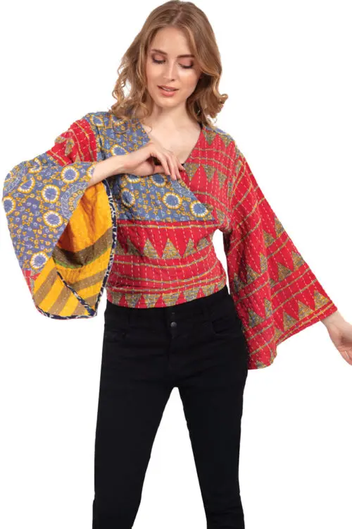 Kantha Butterfly Top