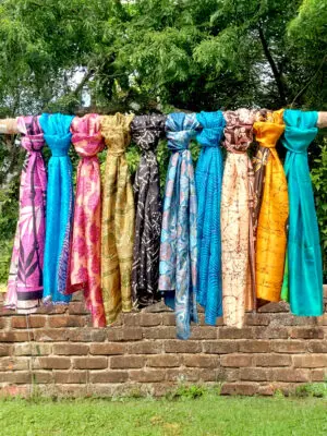 Reycled Silk Sari Scarves