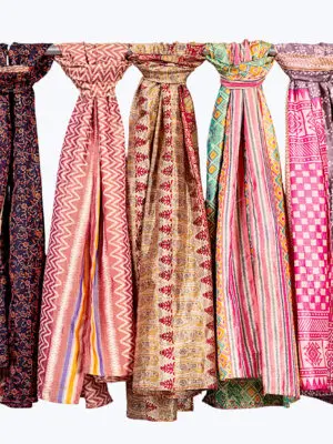 Recycled Silk Sari Scarves