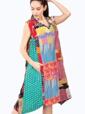 Reversible Kantha Sari Dress
