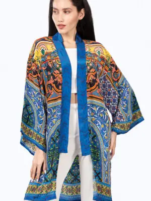Suma Blue Mosaic Kimono