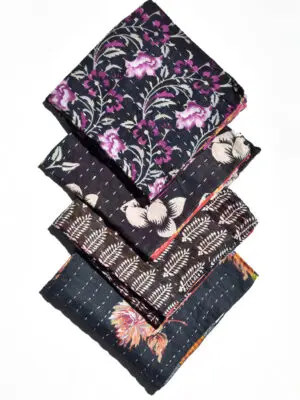 Black Kantha Napkins