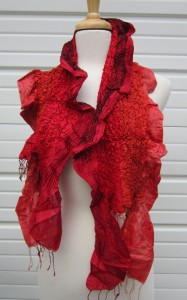 Red Silk Scarves in Creative Styles
