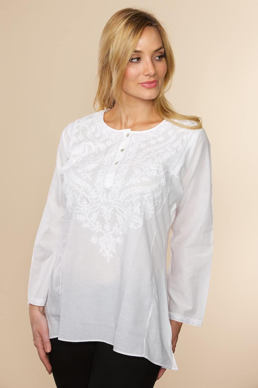 white tunic