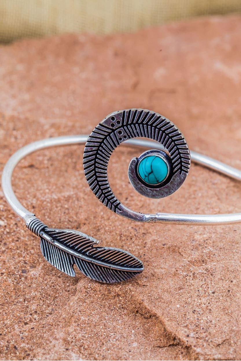Fair Trade Turquoise Silver Bracelet from India