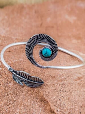 Fair Trade Turquoise Silver Bracelet from India