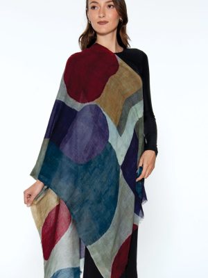 Reena Abstract Wool Shawl