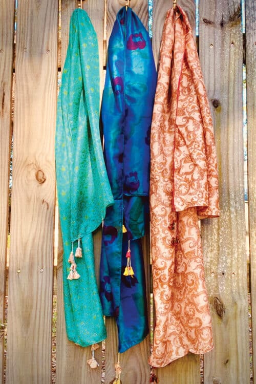 Silk Sari Scarves