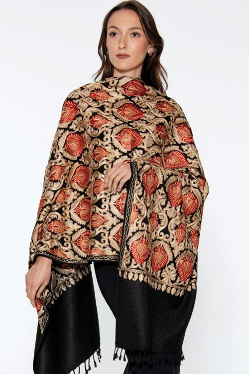 Mandira Fine Embroidered Shawl