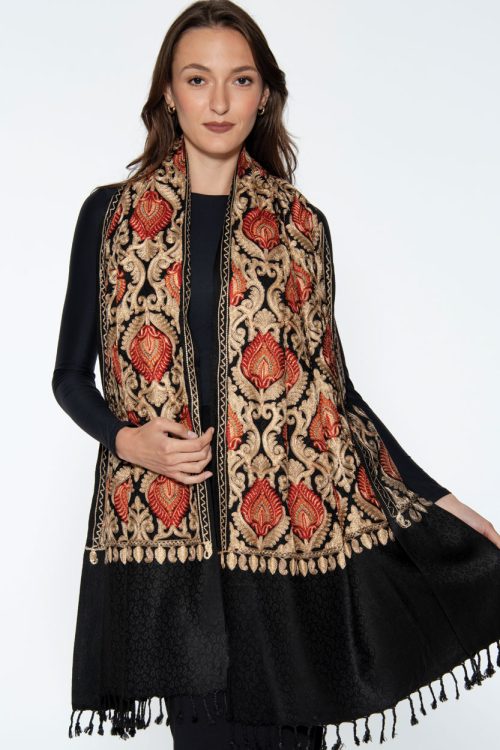 Mandira Fine Embroidered Shawl