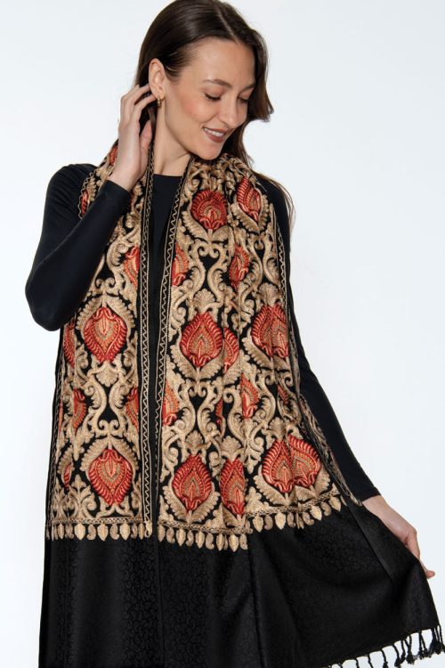 Mandira Fine Embroidered Shawl