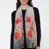 Aloka Red Poppies Scarf