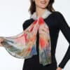 Aloka Red Poppies Scarf