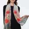 Aloka Red Poppies Scarf