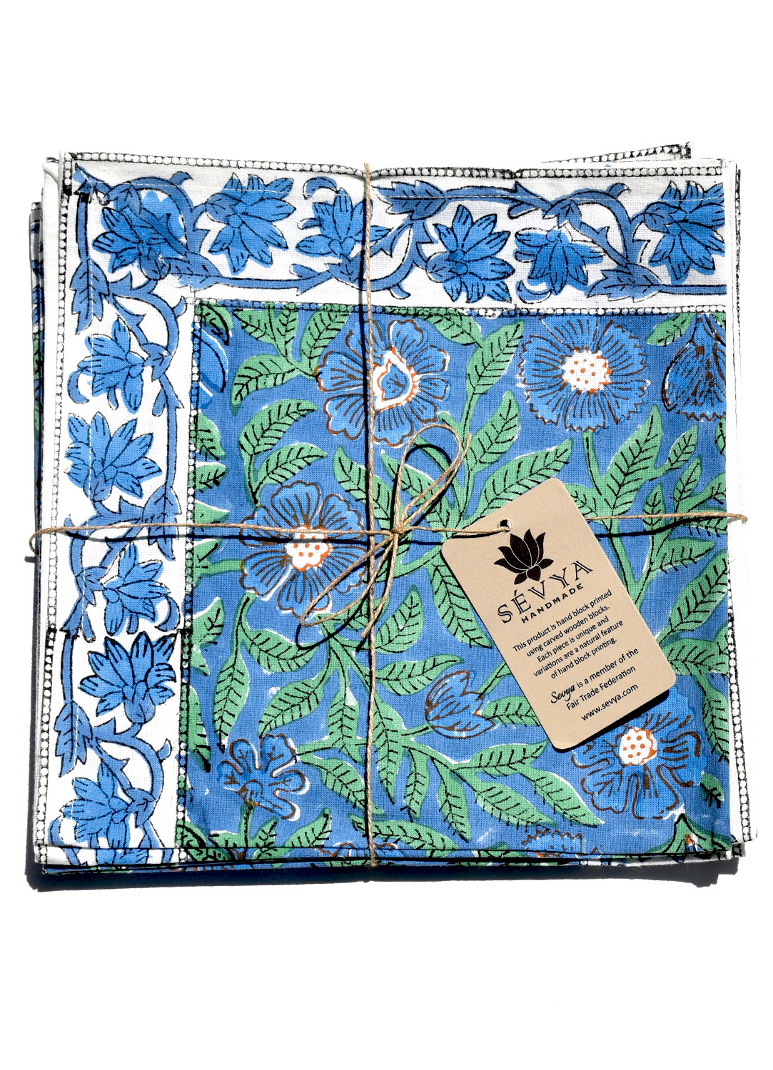 Blue Floral Napkins