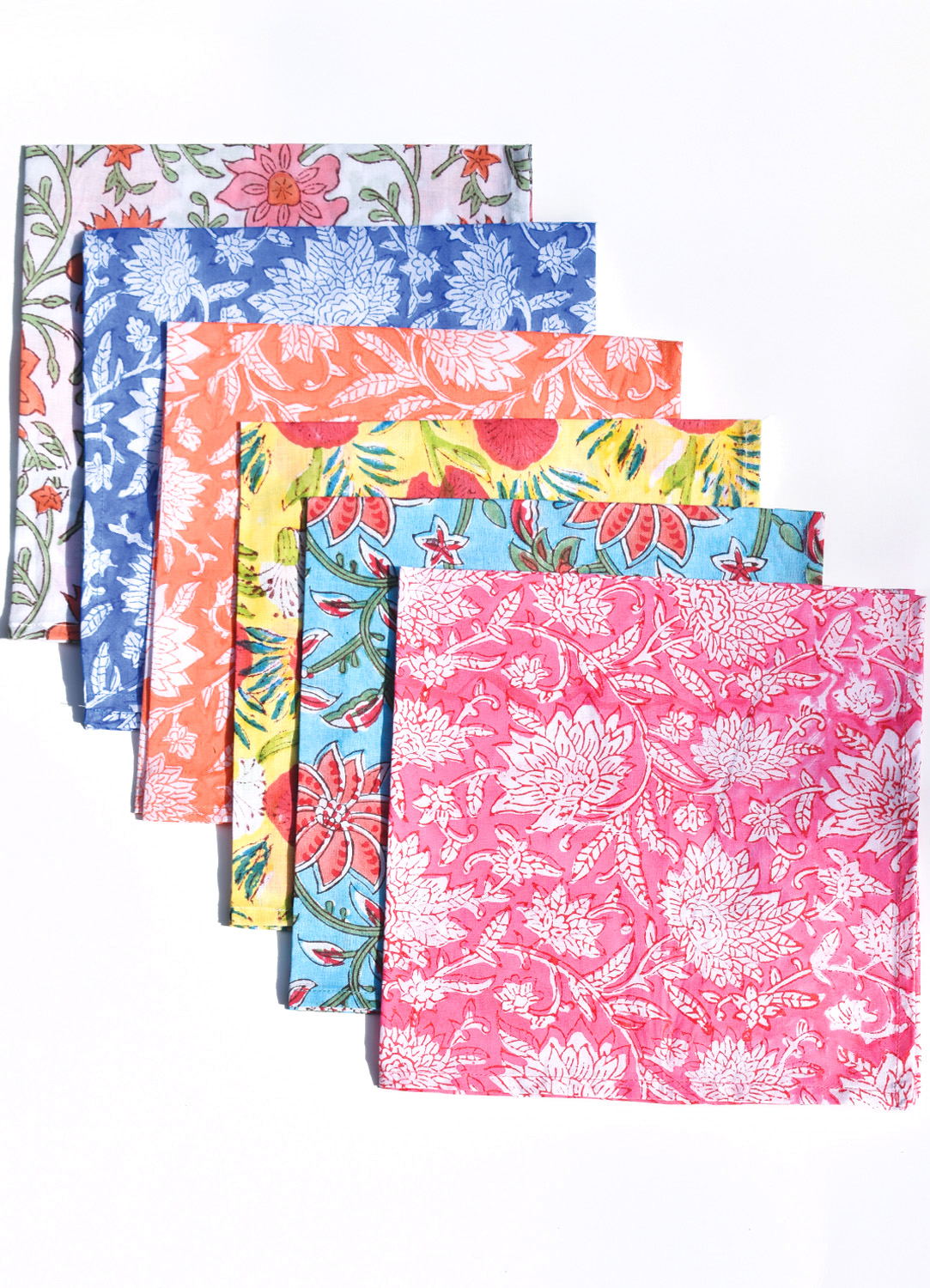 Floral Block Print Napkins