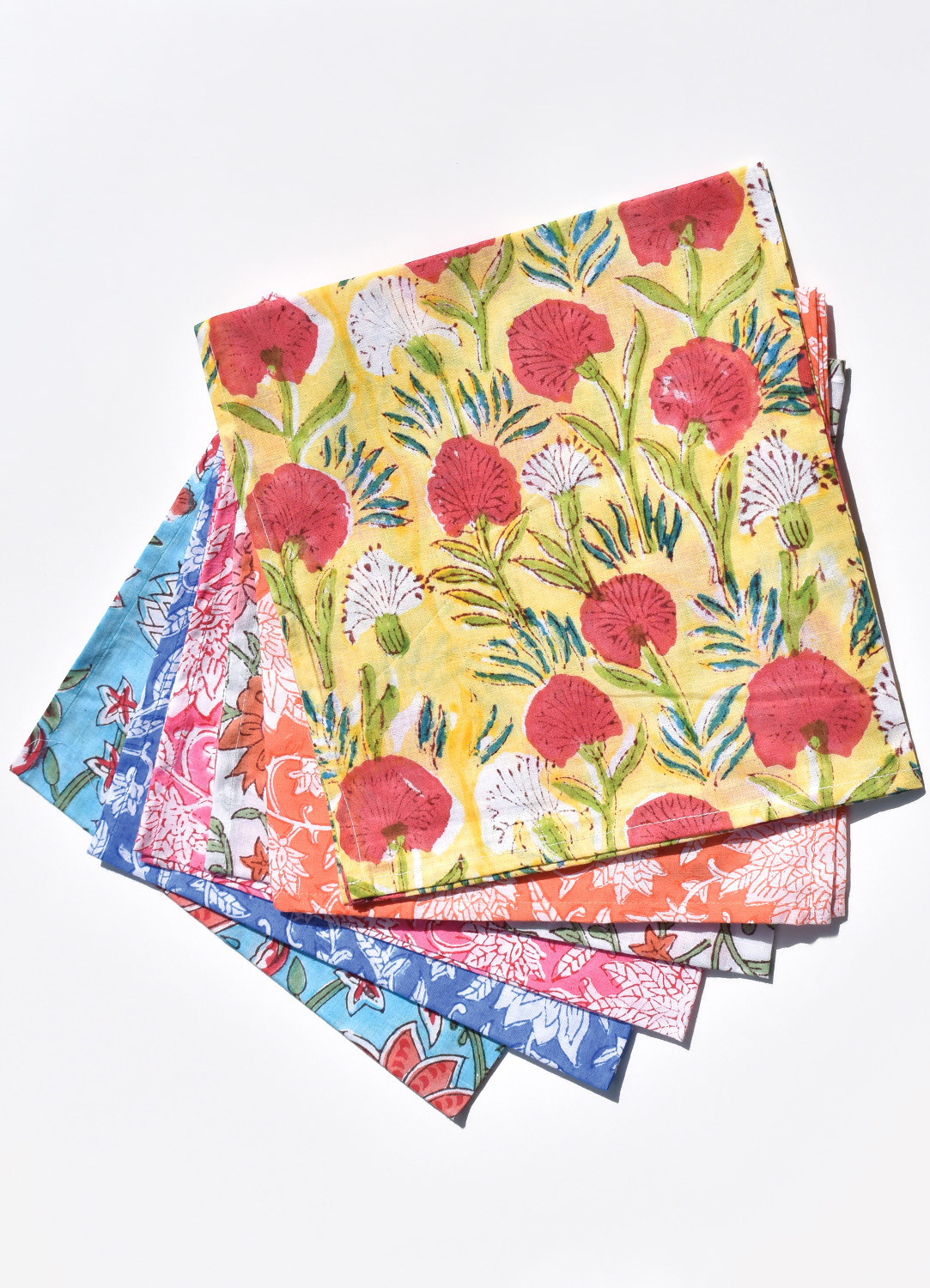 Floral Block Print Napkins