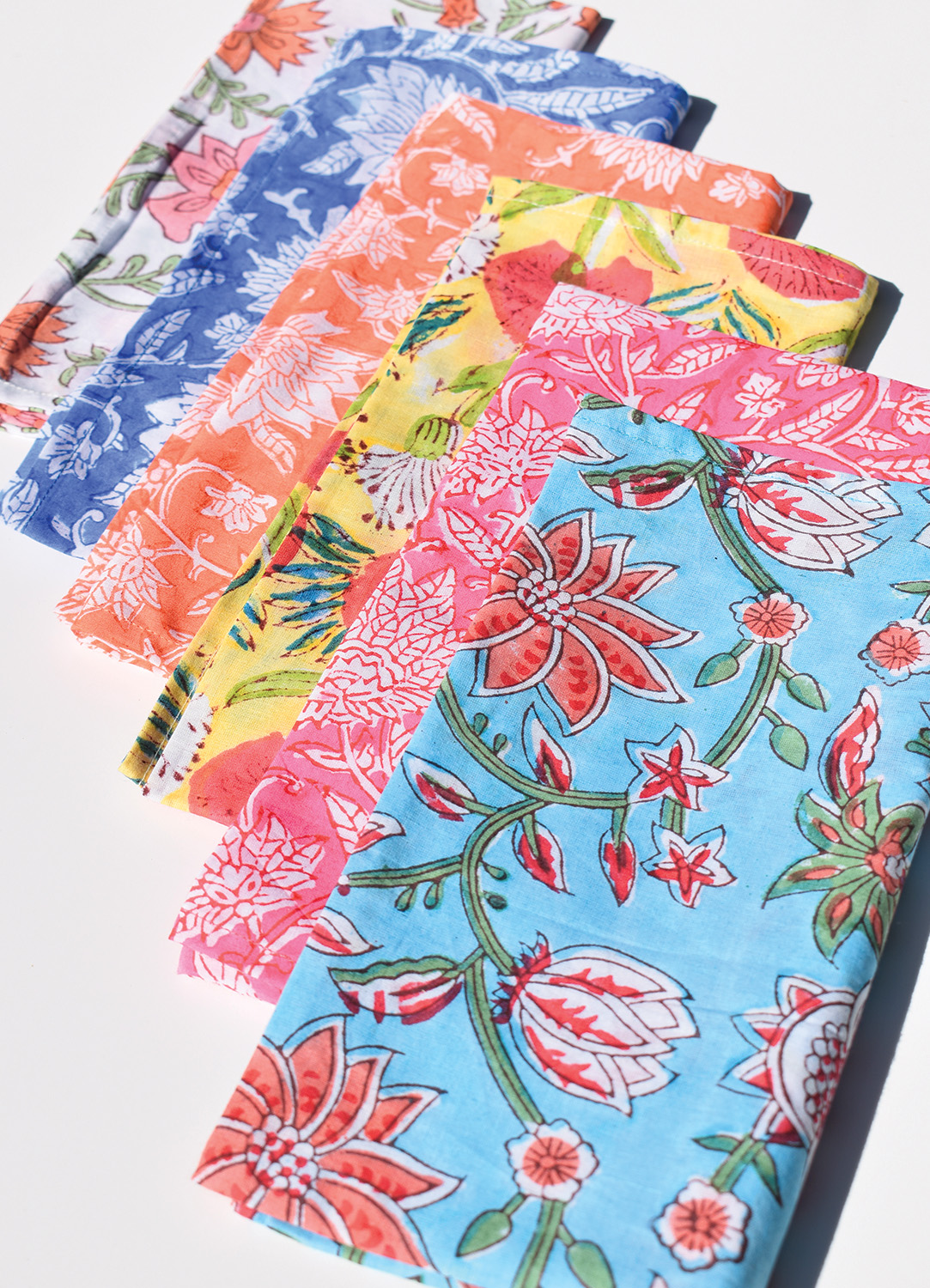 Floral Block Print Napkins