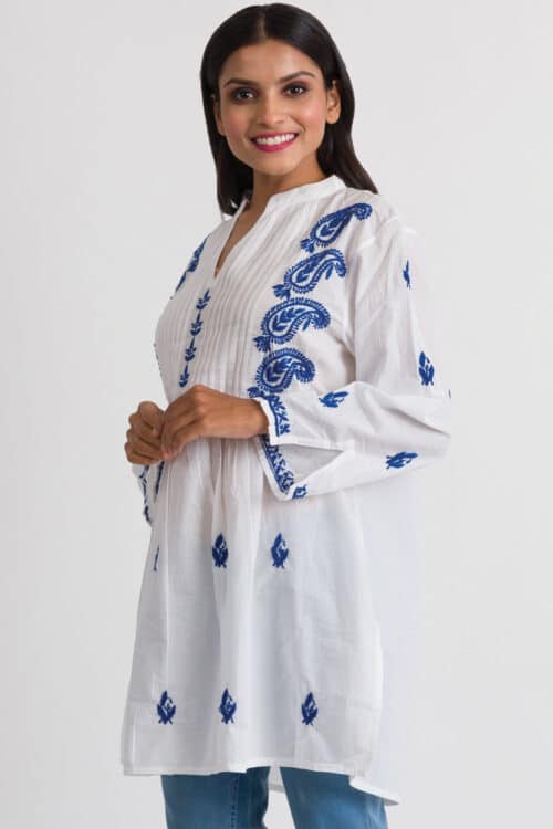 Kamalika Blue Cotton Tunic