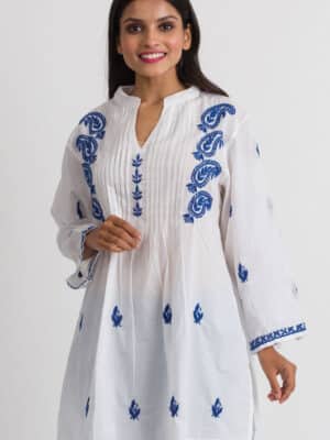 Kamalika Blue Cotton Tunic