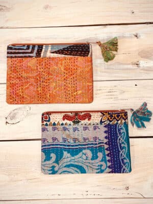 Kantha Accessory Pouch