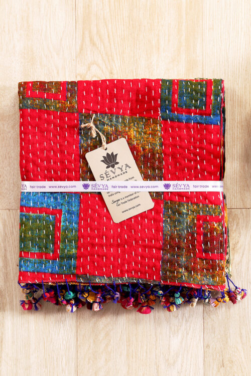Cotton Kantha Scarves