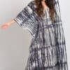 Charcoal Shibori Caftan