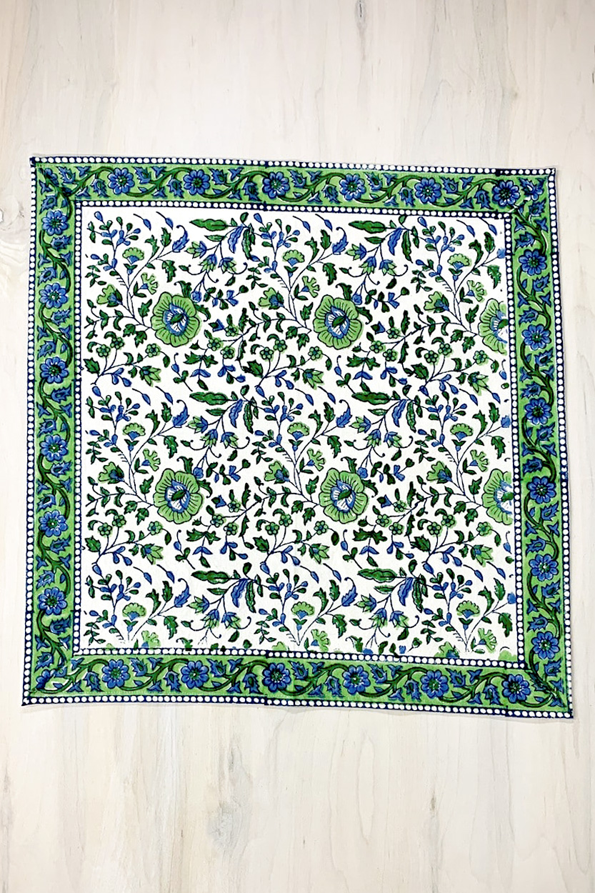 Jaipur Green Floral Napkins