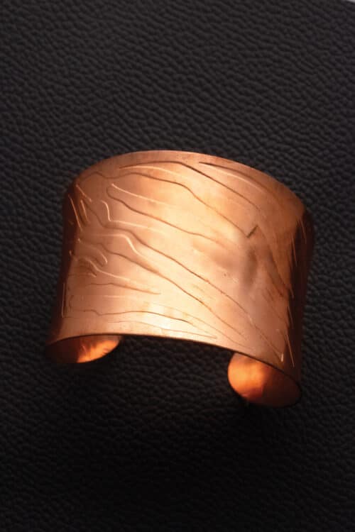 Curved Copper Cuff Bracelet