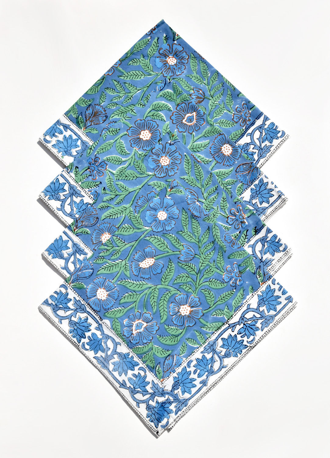 Blue Floral Napkins