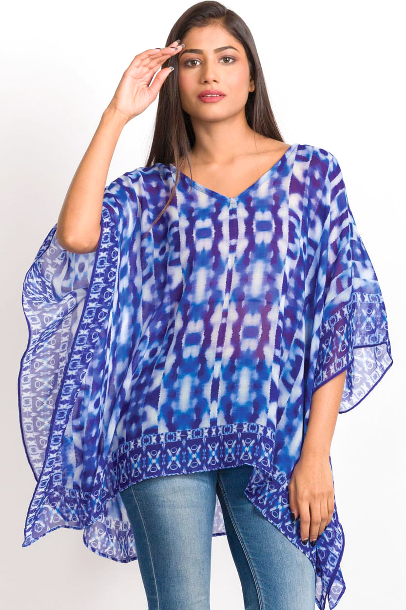 Kumari Cobalt Blue Tunic Top