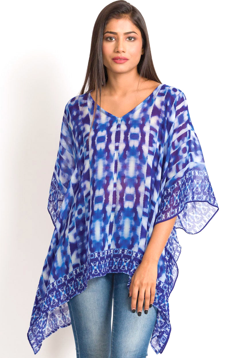 Kumari Cobalt Blue Tunic Top